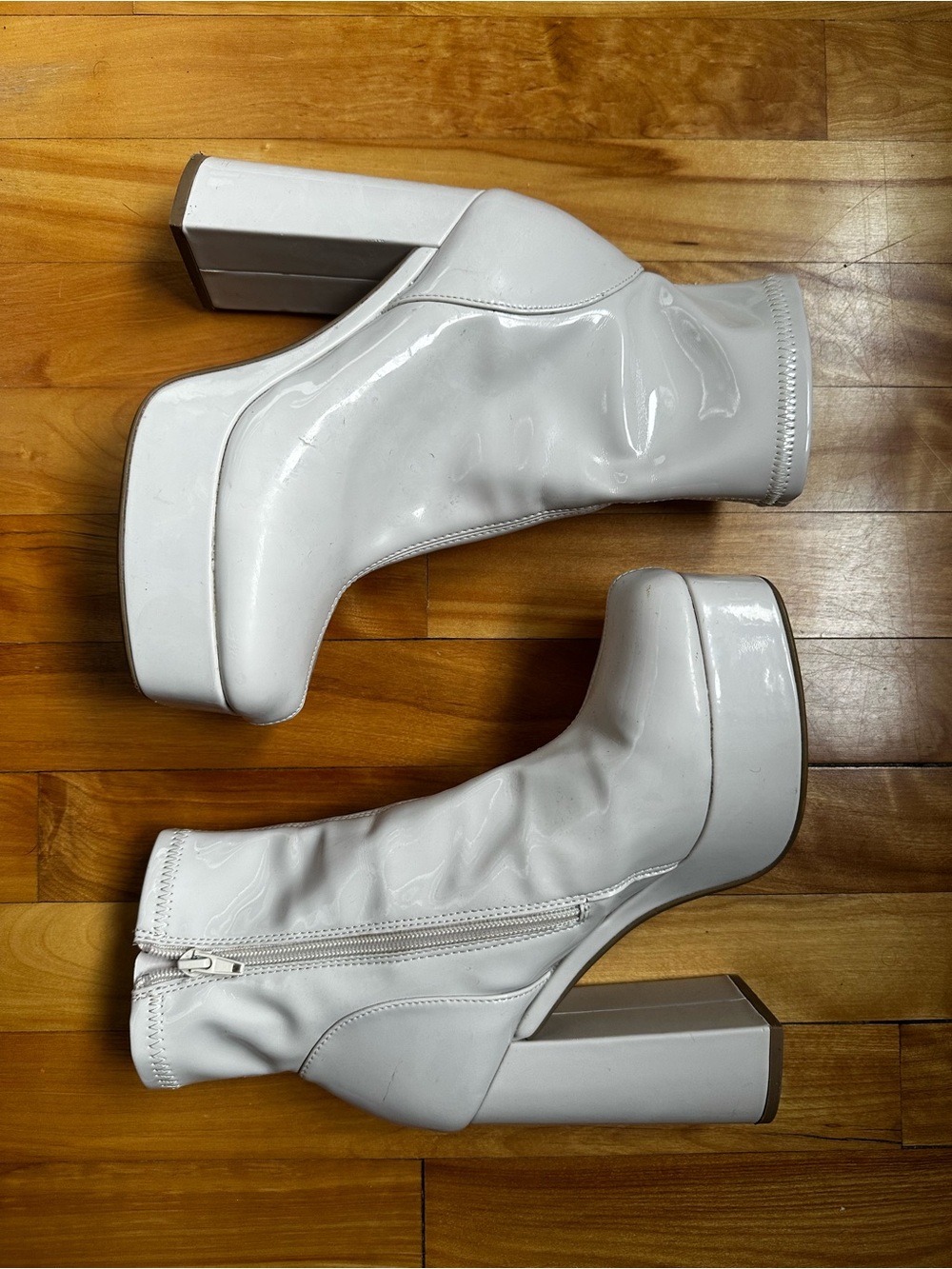 Steve madden Cream Platform boots